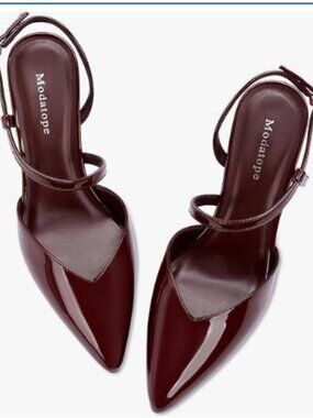Closed Toe Heels Ankle Strap Womens
